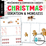 Christmas Measurement and Comparison Math Set | Sorting Mats & Non-Standard Measuring Cards