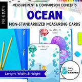 Ocean Measurement & Comparison Math Set | Sorting Mats & Non-Standard Measurement Cards