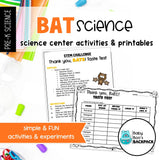 Bat Science | Activities, Experiments & Science Center Printables