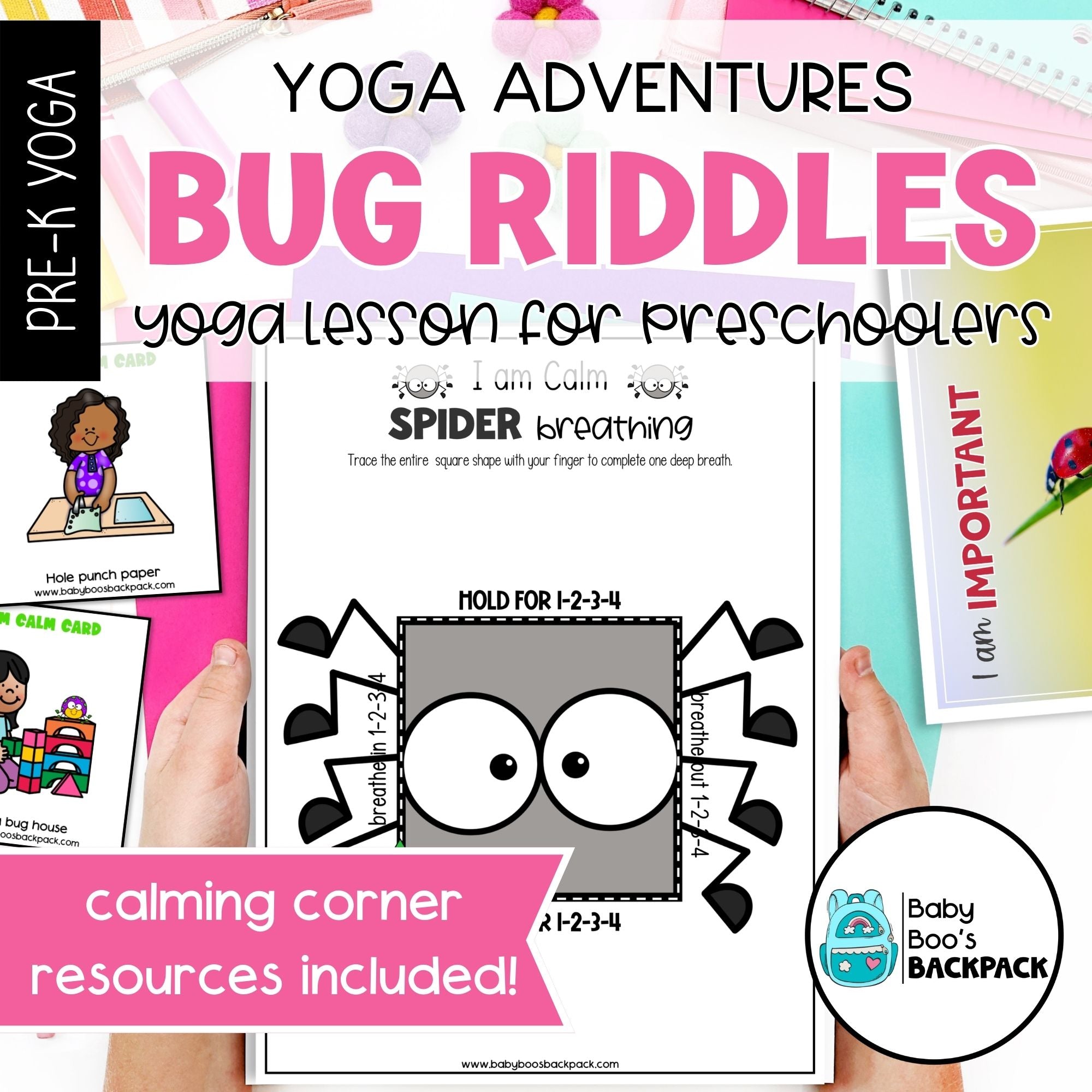 2 Bug Riddles Bug Riddles Yoga Lesson | Bug & Insect Yoga Stories, Games & Cards ...