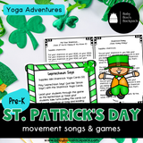 St. Patrick's Day Yoga Story & Yoga Cards | Circle Time Movement Games