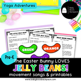 Easter Yoga Lesson: The Easter Bunny LOVES Jelly Beans!