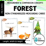 Forest Measurement & Comparison Math Set | Sorting Mats & Non-Standard Measuring Cards