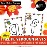 Pre-K Fall Playdough Mats