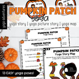 Pumpkin Patch Yoga Lesson: Pumpkin Yoga Story & Yoga Cards