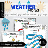 Weather Yoga Story & Yoga Cards | Brain Break Activities | Calming Strategies