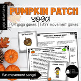 Pumpkin Patch Yoga Lesson: Pumpkin Yoga Story & Yoga Cards