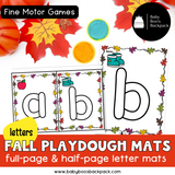 Pre-K Fall Playdough Mats