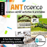 Ant Science | Activities, Experiments & Science Center Printables