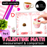 Pre-K Valentine's Day Sorting & Comparison Math with Non-Standardized Measuring Cards