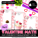 Pre-K Valentine's Day Sorting & Comparison Math with Non-Standardized Measuring Cards