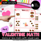Pre-K Valentine's Day Sorting & Comparison Math with Non-Standardized Measuring Cards