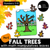 Pre-K Fall Trees: Sorting & Counting Mats