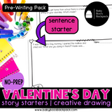 Pre-K Valentine's Day Story Starters | Valentine's Day Creative Drawing Prompts