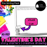 Pre-K Valentine's Day Story Starters | Valentine's Day Creative Drawing Prompts