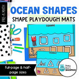 Ocean Playdough Shapes | Ocean Playdough Shape Mats | Seriation Mats