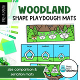 Woodland Playdough Shapes | Forest Playdough Shape Mats | Seriation Mats