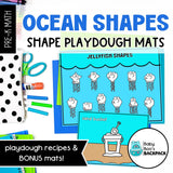 Ocean Playdough Shapes | Ocean Playdough Shape Mats | Seriation Mats