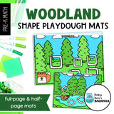 Woodland Playdough Shapes | Forest Playdough Shape Mats | Seriation Mats