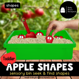 Toddler Math: Apple Shape Activities
