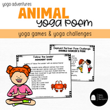 Animal Yoga Poem & Yoga Cards | Animal Yoga Poses