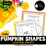 Toddler Math: Pumpkin Shape Activities