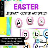 Easter Literacy Center | Letter Games, Tracers & Worksheets | Story Prompts