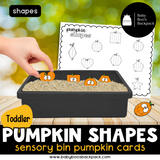 Toddler Math: Pumpkin Shape Activities
