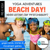 Beach Day Yoga Lesson | Yoga Story, Yoga Cards & Yoga Games