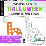 Halloween Letter Recognition Worksheets & Beginning Sounds Matching Game