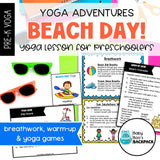 Beach Day Yoga Lesson | Yoga Story, Yoga Cards & Yoga Games