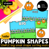 Toddler Math: Pumpkin Shape Activities