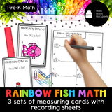 Pre-K Rainbow Fish Math Set: Worksheets, Games & Matching Cards