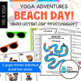 Beach Day Yoga Lesson | Yoga Story, Yoga Cards & Yoga Games