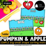 Toddler Math Bundle: Fall Shapes