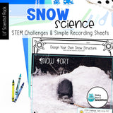 Snow Science | Activities, Experiments & Science Center Printables