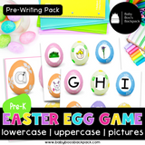 Pre-K Easter Literacy Set: Games, Coloring Worksheets & Story Prompts