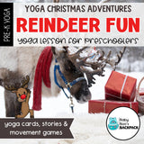 Christmas Yoga Lesson | Reindeer Yoga Cards, Story & Games | Calming Cards