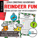 Christmas Yoga Lesson | Reindeer Yoga Cards, Story & Games | Calming Cards