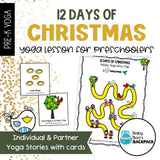 12 Days of Christmas Yoga Lesson| 12 Days of Christmas Yoga Cards, Story & Games
