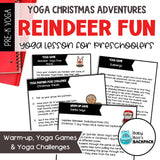Christmas Yoga Lesson | Reindeer Yoga Cards, Story & Games | Calming Cards