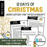 12 Days of Christmas Yoga Lesson| 12 Days of Christmas Yoga Cards, Story & Games