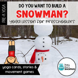 Build a Snowman Yoga Story & Yoga Cards |  Snowman Yoga Cards, Story & Games | Calming Cards