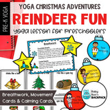 Christmas Yoga Lesson | Reindeer Yoga Cards, Story & Games | Calming Cards