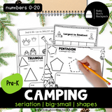 No-Prep Camping Math Worksheets