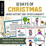 12 Days of Christmas Yoga Lesson| 12 Days of Christmas Yoga Cards, Story & Games