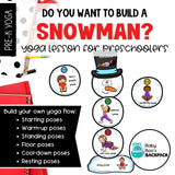 Build a Snowman Yoga Story & Yoga Cards |  Snowman Yoga Cards, Story & Games | Calming Cards