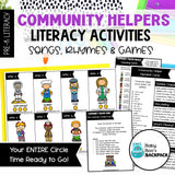 Community Helper Circle Time Activities & Visuals | Community Helper Songs, Fingerplays & Literacy Games