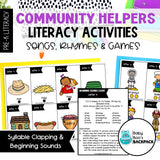 Community Helper Circle Time Activities & Visuals | Community Helper Songs, Fingerplays & Literacy Games