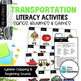 Transportation Circle Time Activities & Visuals | Transportation Songs, Fingerplays & Literacy Games